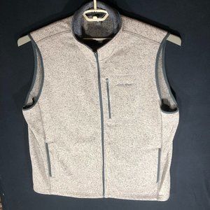 Eddie Bauer Vest Grey Heathered Fleece 2XL